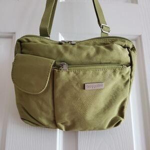 Baggallini crossbody bag Style Color Green With Yellow Interior
